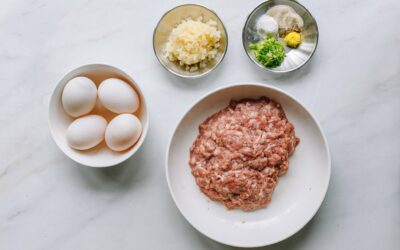 Steamed Pork Patty with Salted Duck Eggs
