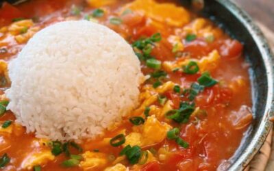 Easy Tomato and Egg Rice: 15 Minute Meal 